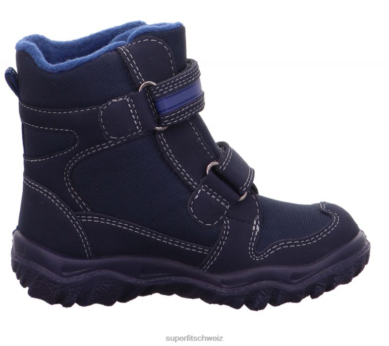 Kleinkinder Stiefel 44B2D700 Superfit Husky - Stiefel mit Klettverschluss Blau