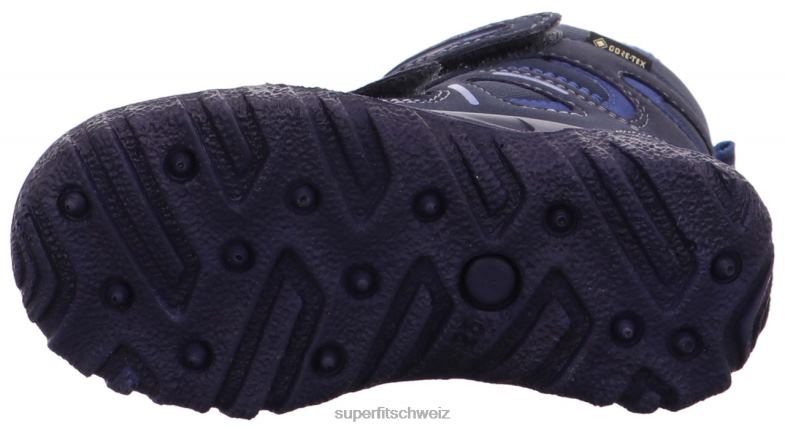 Kleinkinder Stiefel 44B2D700 Superfit Husky - Stiefel mit Klettverschluss Blau