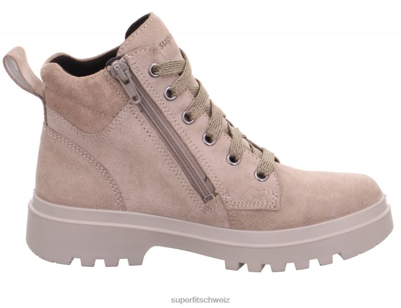 Kleinkinder Stiefel 44B2D704 Superfit Abby – Stiefel mit Reißverschluss Beige