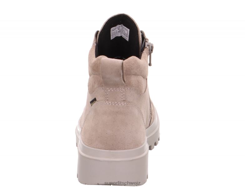 Kleinkinder Stiefel 44B2D704 Superfit Abby – Stiefel mit Reißverschluss Beige