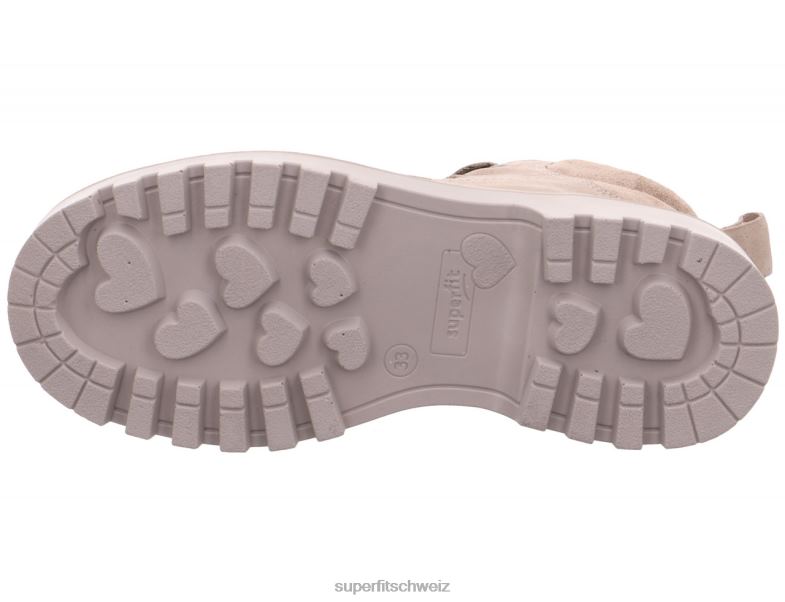 Kleinkinder Stiefel 44B2D704 Superfit Abby – Stiefel mit Reißverschluss Beige
