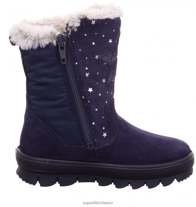 Kleinkinder Stiefel 44B2D706 Superfit Flavia - Stiefel mit Reißverschluss Blau