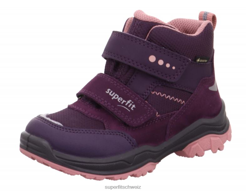 Kleinkinder Stiefel 44B2D707 Superfit Jupiter - Stiefel mit Klettverschluss Purpur Rosa