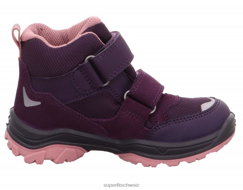Kleinkinder Stiefel 44B2D707 Superfit Jupiter - Stiefel mit Klettverschluss Purpur Rosa