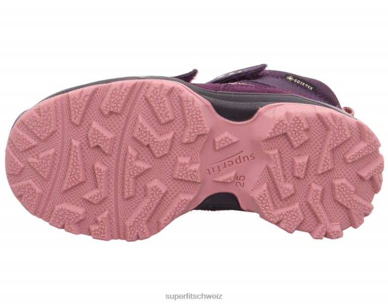 Kleinkinder Stiefel 44B2D707 Superfit Jupiter - Stiefel mit Klettverschluss Purpur Rosa