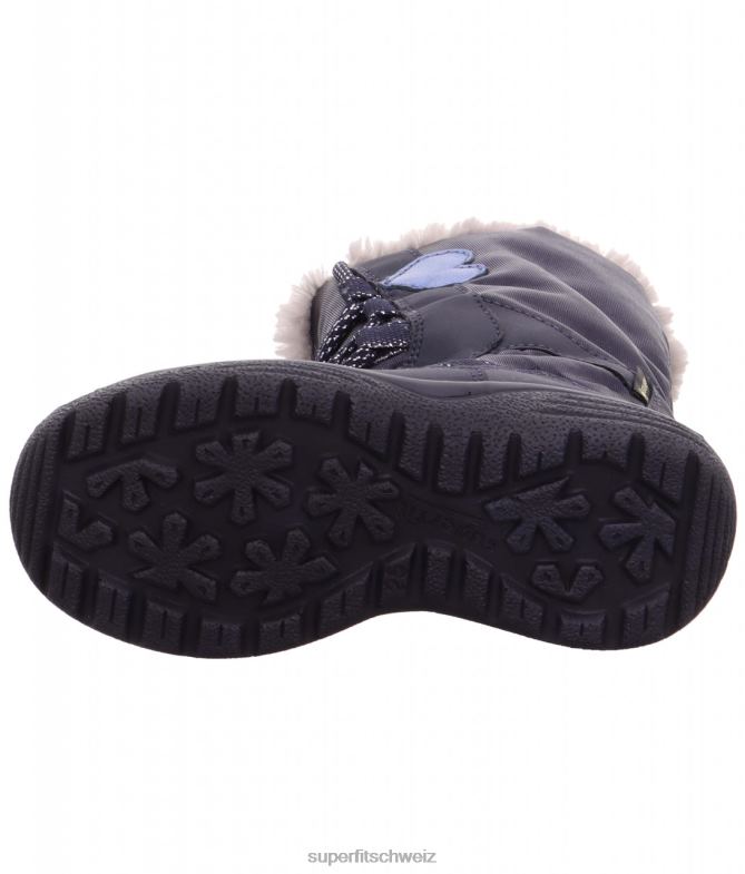 Kleinkinder Stiefel 44B2D709 Superfit Kristall - Stiefel mit Reißverschluss Blau