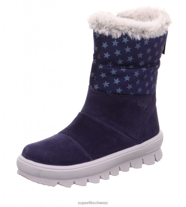 Kleinkinder Stiefel 44B2D720 Superfit Flavia - Stiefel mit Reißverschluss Blau
