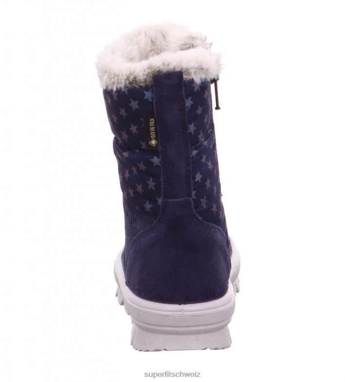 Kleinkinder Stiefel 44B2D720 Superfit Flavia - Stiefel mit Reißverschluss Blau
