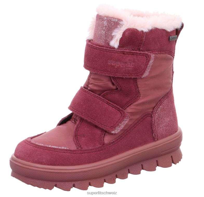 Kleinkinder Stiefel 44B2D721 Superfit Flavia - Stiefel mit Klettverschluss Rosa