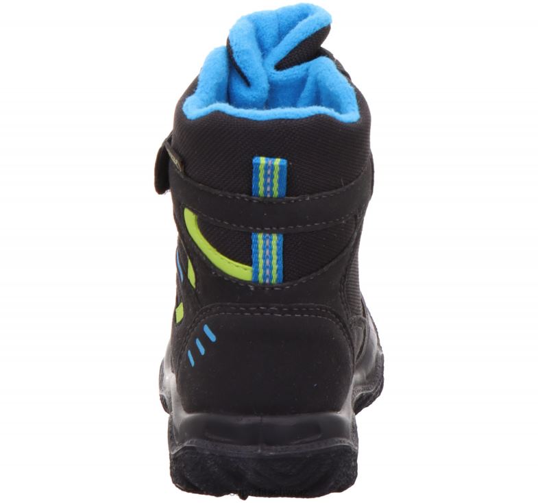 Kleinkinder Stiefel 44B2D723 Superfit Husky - Stiefel mit Klettverschluss Schwarz Blau
