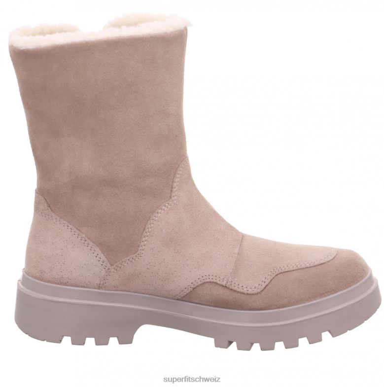 Kleinkinder Stiefel 44B2D729 Superfit Abby – Stiefel mit Reißverschluss Beige
