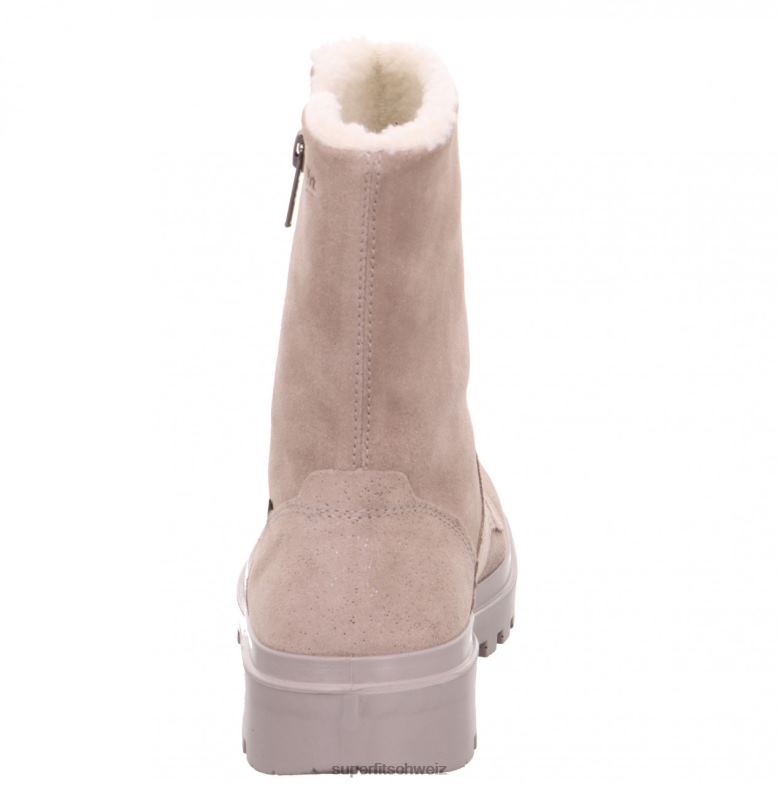 Kleinkinder Stiefel 44B2D729 Superfit Abby – Stiefel mit Reißverschluss Beige