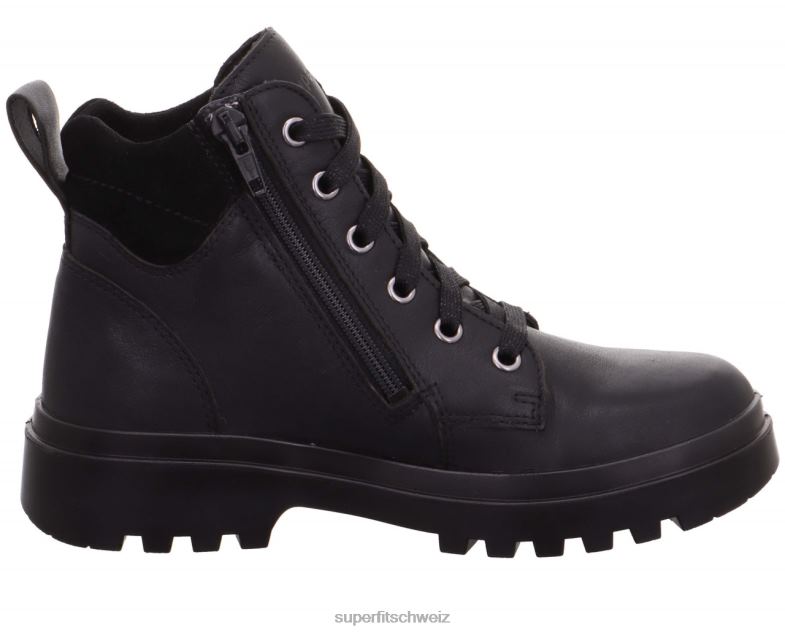 Kleinkinder Stiefel 44B2D730 Superfit Abby – Stiefel mit Reißverschluss Schwarz