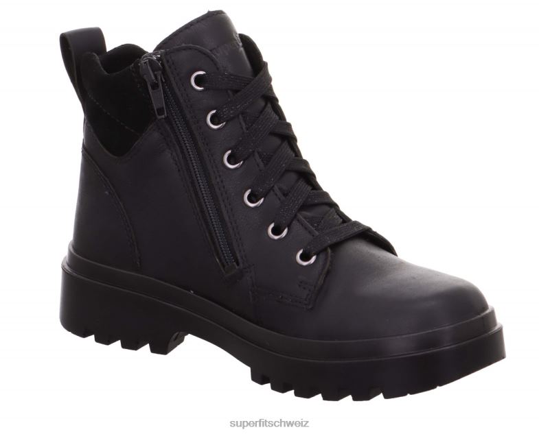 Kleinkinder Stiefel 44B2D730 Superfit Abby – Stiefel mit Reißverschluss Schwarz