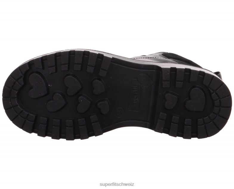 Kleinkinder Stiefel 44B2D730 Superfit Abby – Stiefel mit Reißverschluss Schwarz