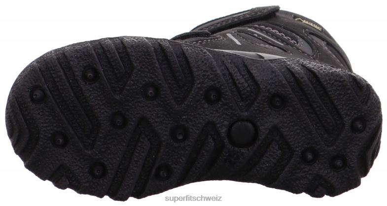 Kleinkinder Stiefel 44B2D731 Superfit Husky - Stiefel mit Klettverschluss schwarzgrau