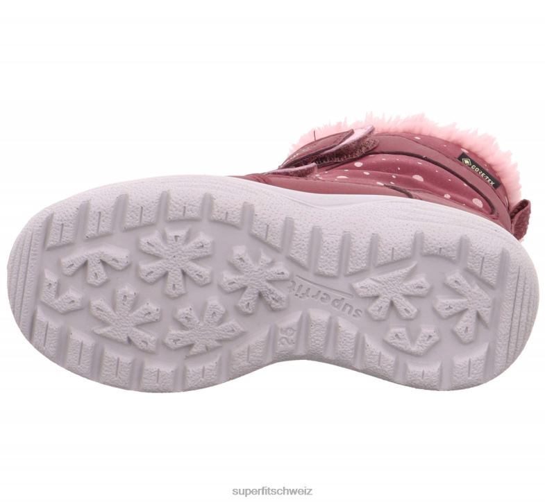 Kleinkinder Stiefel 44B2D732 Superfit Kristall - Stiefel mit Klettverschluss Rosa