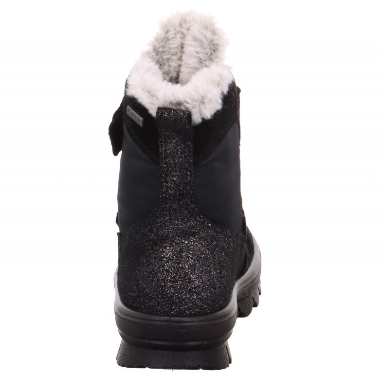 Kleinkinder Stiefel 44B2D733 Superfit Flavia - Stiefel mit Klettverschluss Schwarz