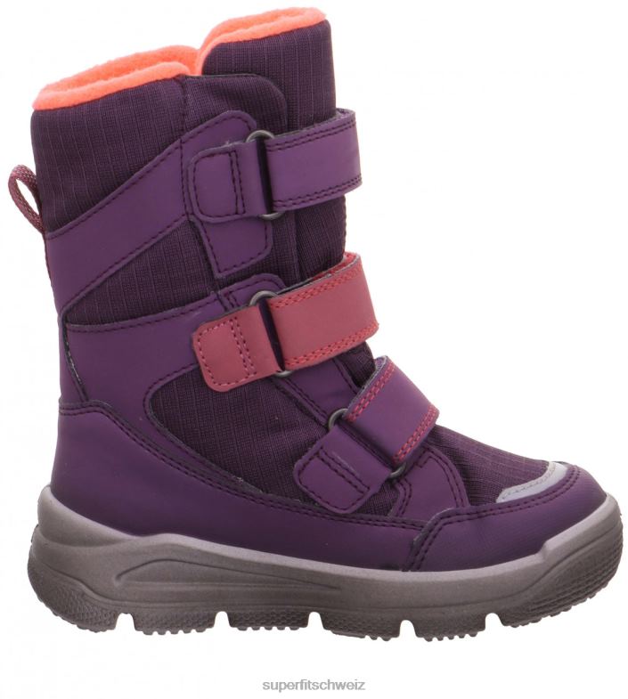Kleinkinder Stiefel 44B2D736 Superfit Mars - Stiefel mit Klettverschluss Purpur Rosa