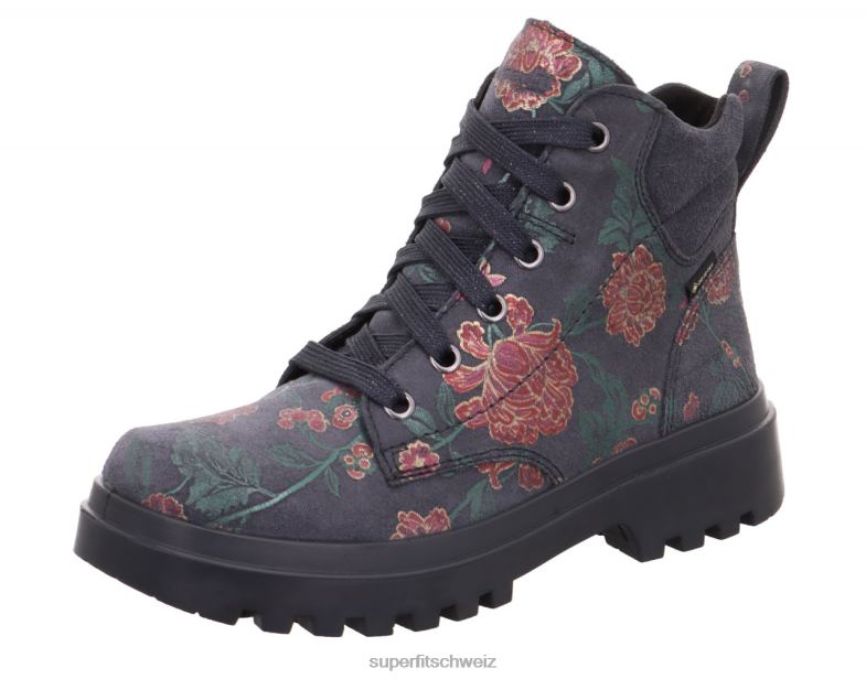 Kleinkinder Stiefel 44B2D740 Superfit Abby – Stiefel mit Reißverschluss grau