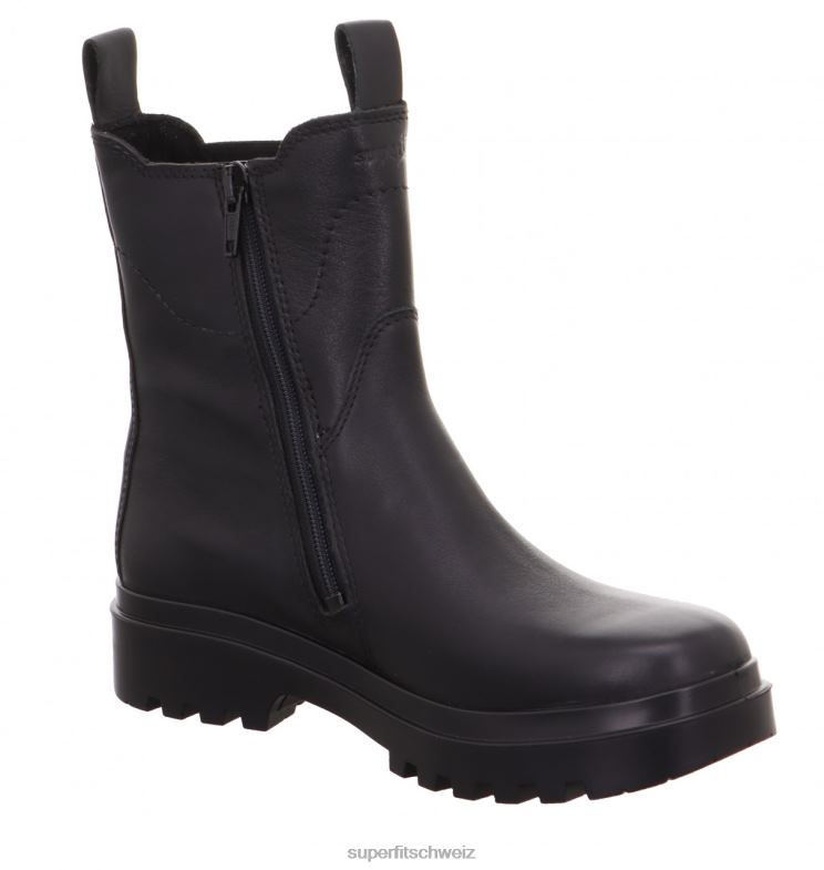 Kleinkinder Stiefel 44B2D744 Superfit Abby – Stiefel mit Reißverschluss Schwarz