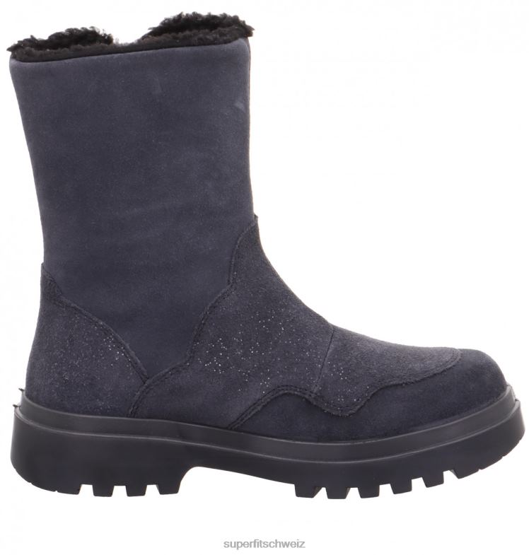 Kleinkinder Stiefel 44B2D745 Superfit Abby – Stiefel mit Reißverschluss grau