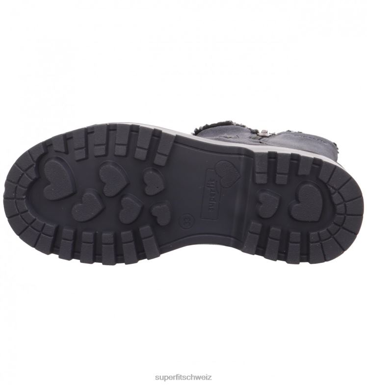 Kleinkinder Stiefel 44B2D745 Superfit Abby – Stiefel mit Reißverschluss grau