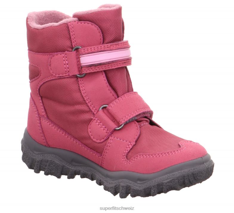 Kleinkinder Stiefel 44B2D753 Superfit Husky - Stiefel mit Klettverschluss Rosa
