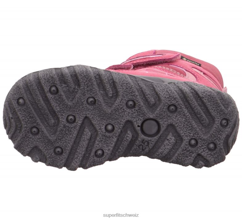 Kleinkinder Stiefel 44B2D753 Superfit Husky - Stiefel mit Klettverschluss Rosa
