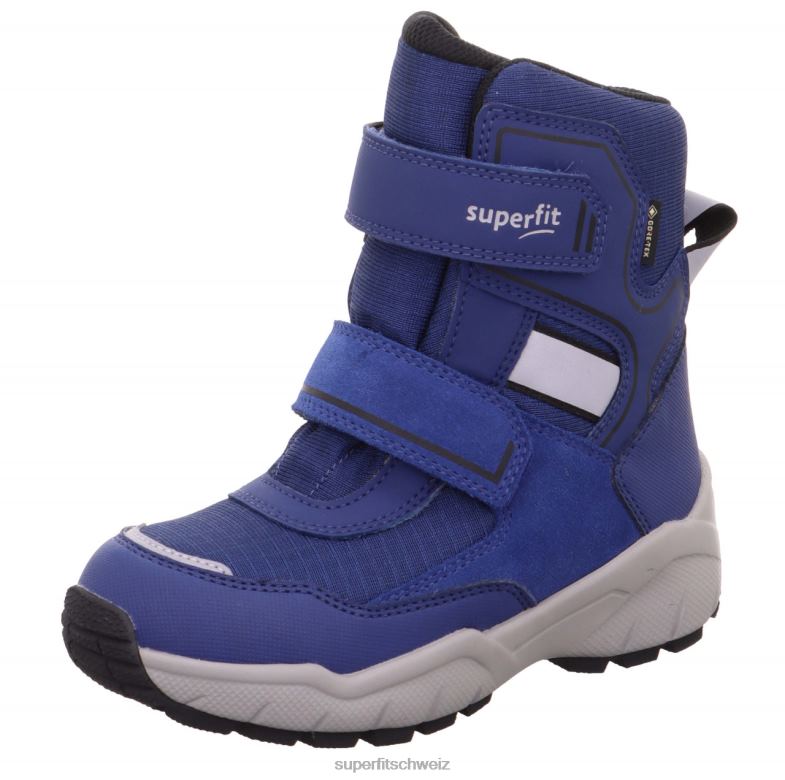Kleinkinder Stiefel 44B2D754 Superfit culusuk 2.0 - Stiefel mit Klettverschluss Blau Schwarz
