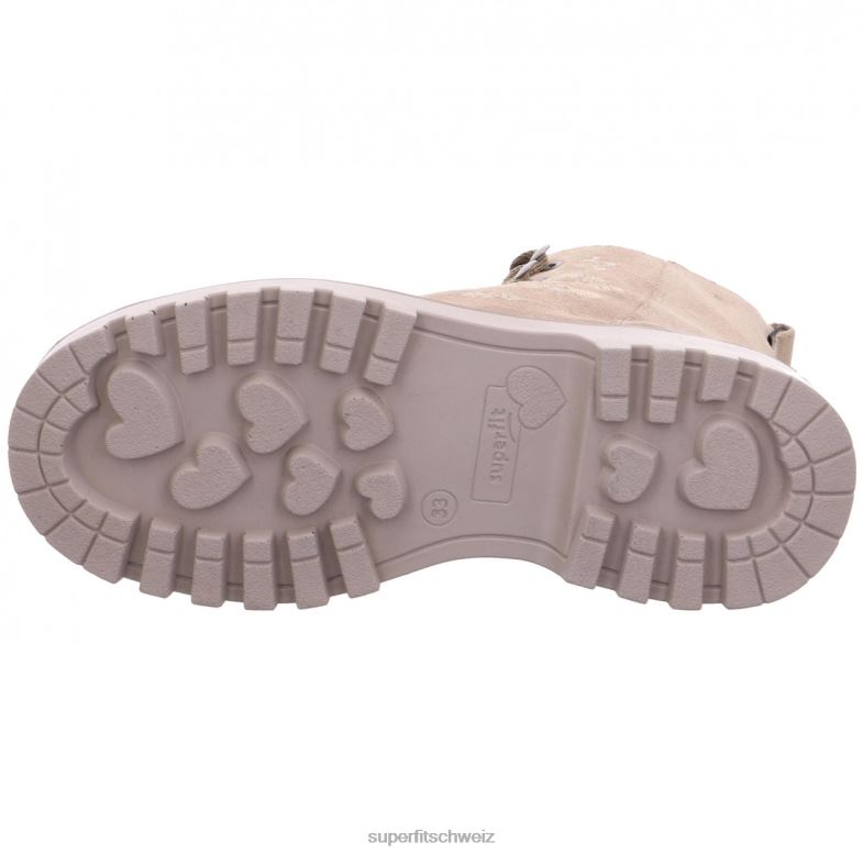 Kleinkinder Stiefel 44B2D755 Superfit Abby – Stiefel mit Reißverschluss Beige