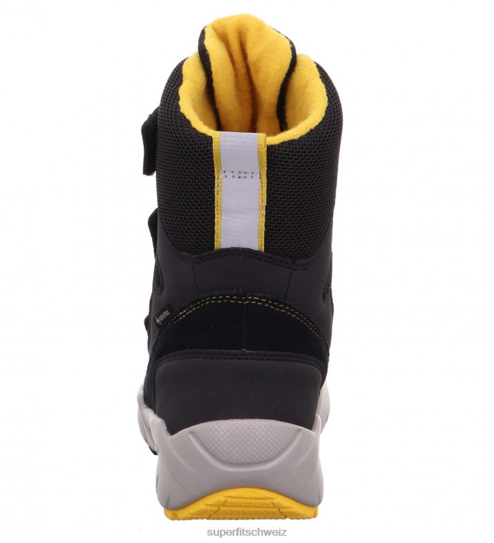 Kleinkinder Stiefel 44B2D761 Superfit culusuk 2.0 - Stiefel mit Klettverschluss Schwarz Gelb