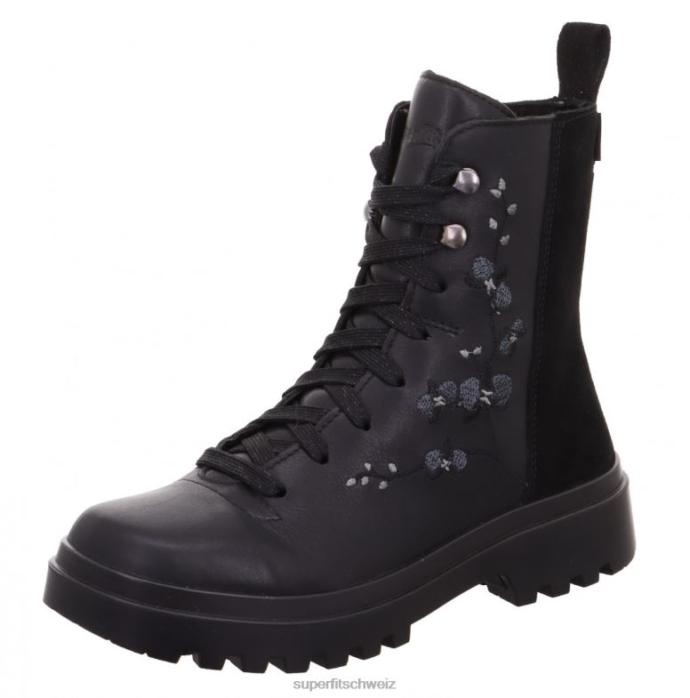 Kleinkinder Stiefel 44B2D765 Superfit Abby – Stiefel mit Reißverschluss Schwarz