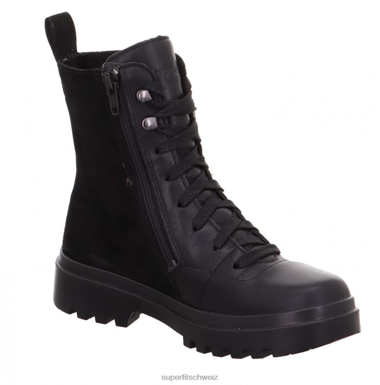 Kleinkinder Stiefel 44B2D765 Superfit Abby – Stiefel mit Reißverschluss Schwarz
